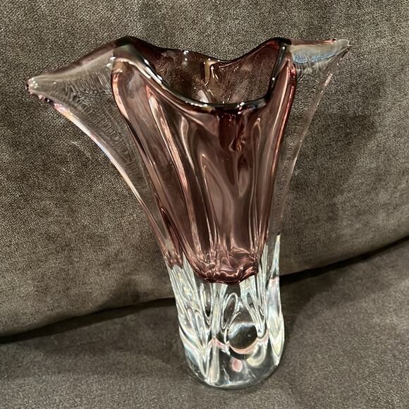 Josef Hospodka Bohemian Crystal Vase - Picture 6 of 8